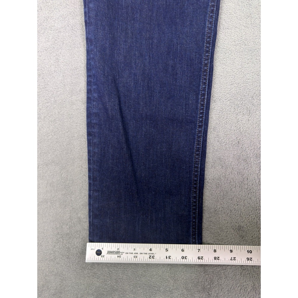 Banana Republic Jeans Mens 35x32 Blue Straight Slim Dark Wash Denim Traveler - Picture 6 of 8